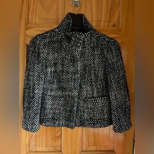 Ann Taylor Loft Mostly Wool cropped coat 3/4 length sleeves chic and warm XS